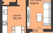 Продам квартиру в новостройке однокомнатную в монолитном доме по адресу Московский недвижимость Калининград
