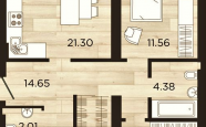 Продам квартиру в новостройке трехкомнатную в кирпичном доме по адресу Орудийная 1к2 недвижимость Калининград