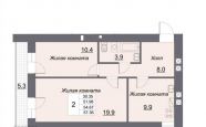 Продам квартиру в новостройке двухкомнатную в кирпичном доме по адресу Александра Суворова 35 недвижимость Калининград