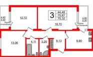Продам квартиру в новостройке трехкомнатную в панельном доме по адресу Олега Кошевого 30 недвижимость Калининград