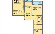 Продам квартиру в новостройке трехкомнатную в кирпичном доме по адресу Старшины Дадаева 65 недвижимость Калининград