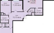 Продам квартиру в новостройке трехкомнатную в монолитном доме по адресу Космонавта Леонова 49А недвижимость Калининград