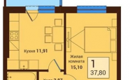 Продам квартиру в новостройке однокомнатную в монолитном доме по адресу Орудийная 122 недвижимость Калининград
