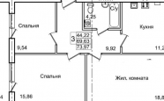 Продам квартиру в новостройке трехкомнатную в кирпичном доме по адресу Ульяны Громовой 131 недвижимость Калининград