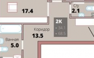 Продам квартиру в новостройке двухкомнатную в кирпичном доме по адресу Малоярославская 16 недвижимость Калининград