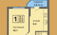Продам квартиру в новостройке однокомнатную в кирпичном доме по адресу Московский недвижимость Калининград