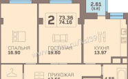 Продам квартиру в новостройке двухкомнатную в монолитном доме по адресу проспект Советский жк адмиралтейский недвижимость Калининград