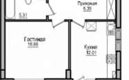 Продам квартиру в новостройке однокомнатную в кирпичном доме по адресу Виктора Денисова 16к1 недвижимость Калининград