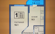 Продам квартиру в новостройке однокомнатную в кирпичном доме по адресу Тихорецкая 3 недвижимость Калининград