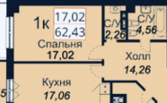 Продам квартиру в новостройке двухкомнатную в кирпичном доме по адресу Космонавта Леонова недвижимость Калининград