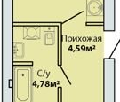 Продам квартиру в новостройке однокомнатную в кирпичном доме по адресу Генерала Хохлова Суздальская Капитана Гречишникова 36А недвижимость Калининград