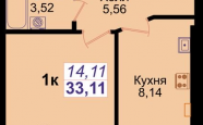 Продам квартиру в новостройке однокомнатную в кирпичном доме по адресу Елизаветинская стр2 недвижимость Калининград