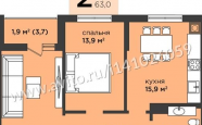 Продам квартиру в новостройке двухкомнатную в монолитном доме по адресу Автомобильная стр1 недвижимость Калининград
