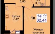 Продам квартиру в новостройке однокомнатную в кирпичном доме по адресу Елизаветинская 2 недвижимость Калининград